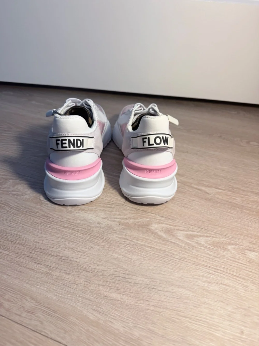 Fendi women shoes (sized 37) PINK AND WHITE